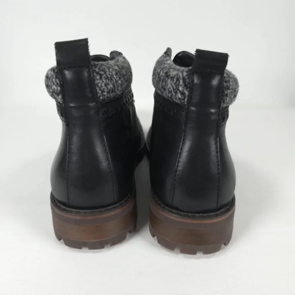 NWOB LA MILANO THOMAS GENUINE LEATHER Cap Toe Lace Up Casual Oxford Boots B51573